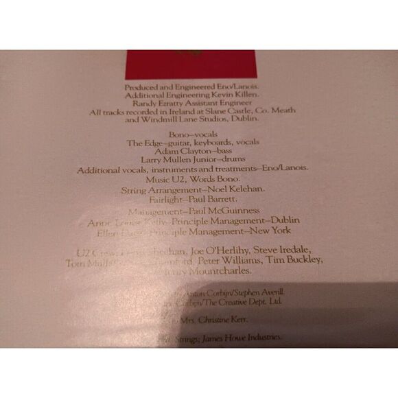 U2 1984 ISLAND RECORDS 90231 THE UNFORGETTABLE FIRE PLAYED Vinyl Record LP RARE - Picture 9 of 16